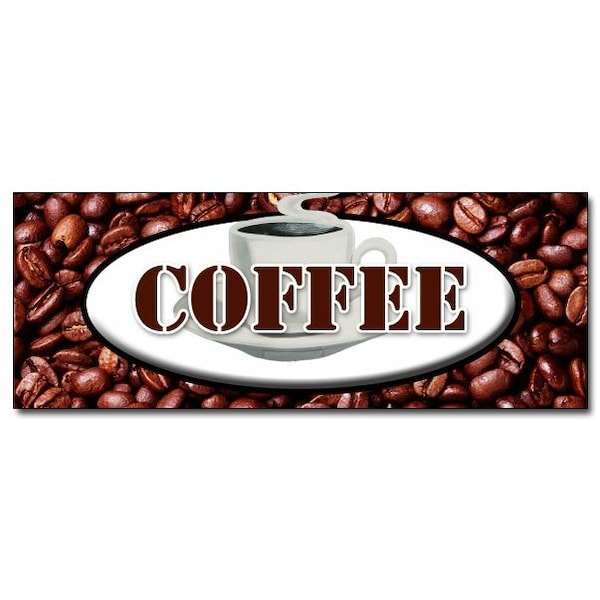 Safety Sign, 48 in Height, Vinyl, 18 in Length, Coffee